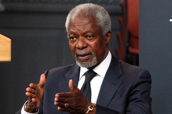 Leave when your time is up, Kofi Annan tells African leaders