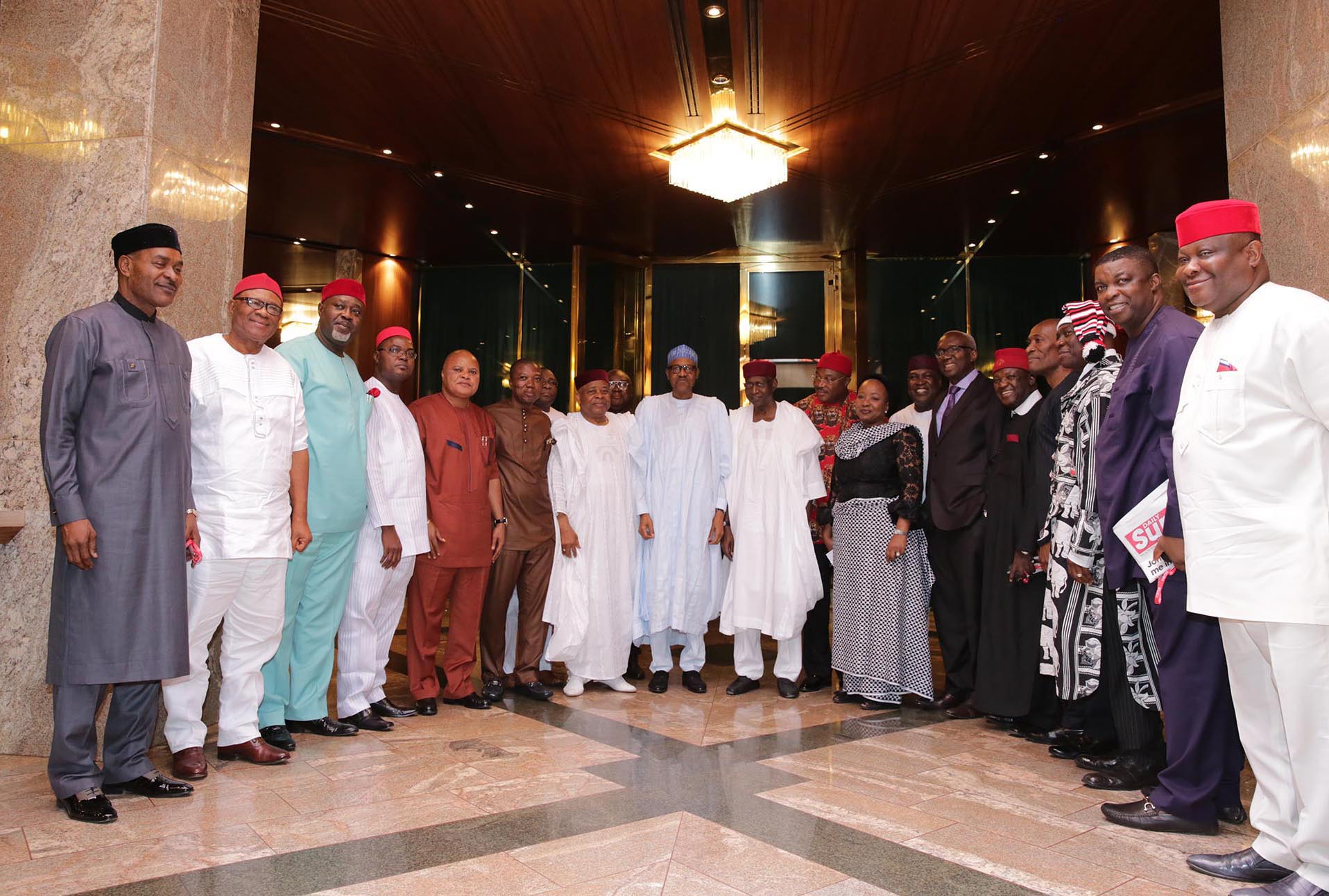 Buhari meets governors, Igbo leaders