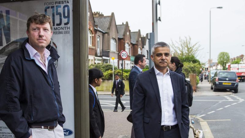 New London Mayor Sadiq Khan Takes Bus To Work