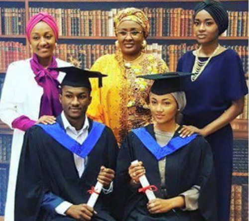 Photos: Buhari’s children graduate from UK varsity