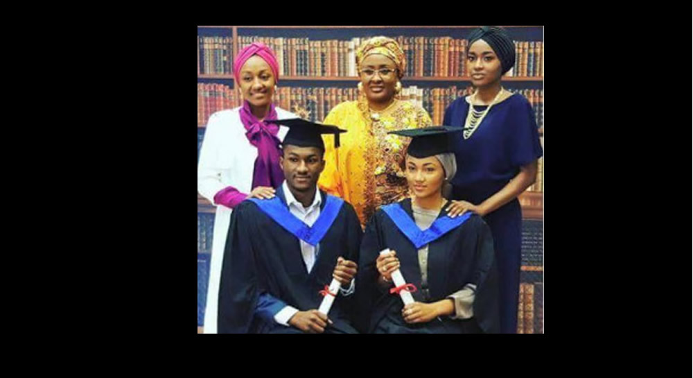 Photos: Buhari’s children graduate from UK varsity