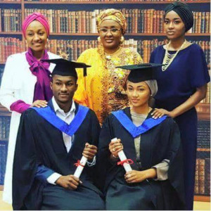 Photos: Buhari’s children graduate from UK varsity