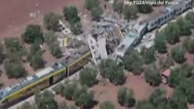 20 killed in Italy train collision