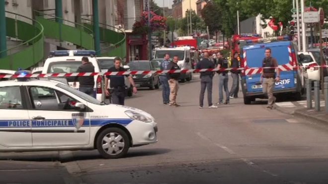 France church attack: Priest killed in hostage-taking near Rouen