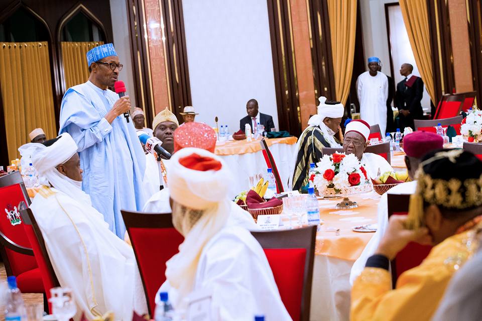 Put your advice in writing, Buhari tells traditional rulers