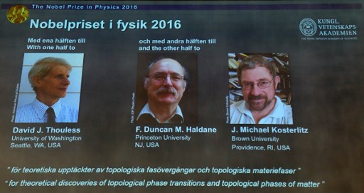 Trio win Nobel Physics Prize for exotic matter research
