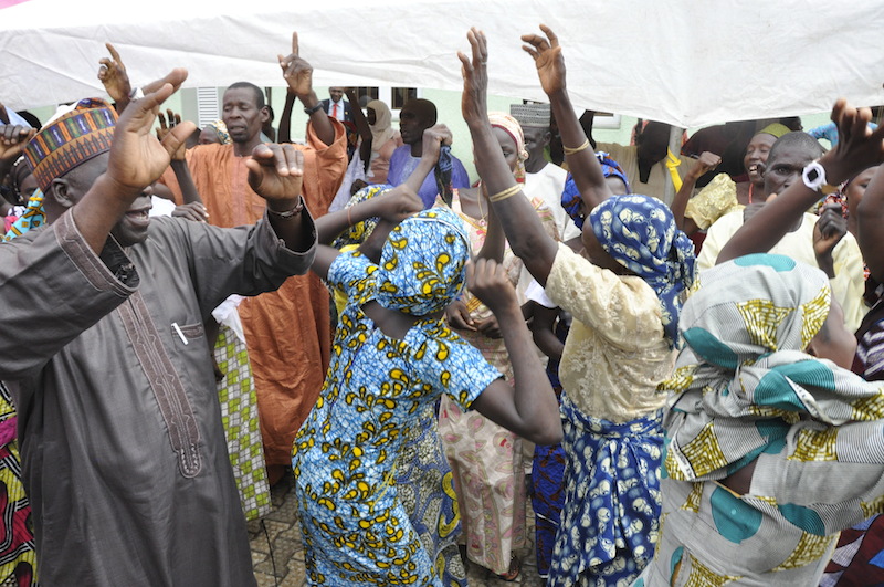 Freed Chibok girls reunite with parents