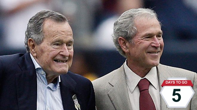 Is George W Bush voting Clinton?
