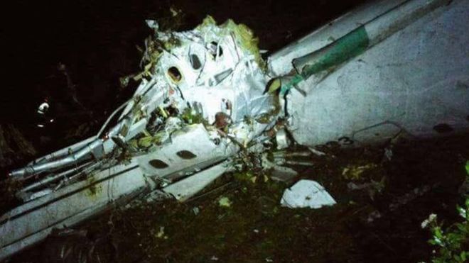 Brazil Chapecoense football team in Colombia plane crash