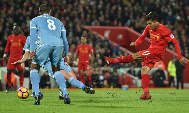 Liverpool Sink Stoke City To Go Second