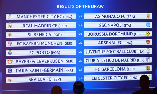 Arsenal drawn against Bayern Munich in Champions League last 16