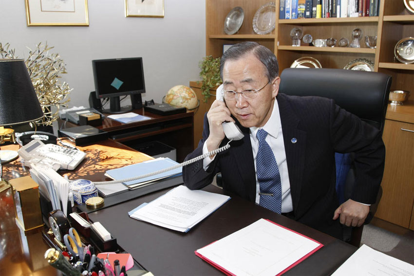 We cant reach Yahaya Jammeh on phone, Ban Ki-moon laments