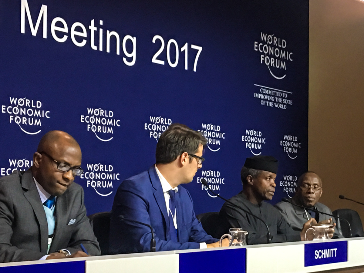 VP Osinbajo at the World Economic Forum 2017, Davos, Switzerland