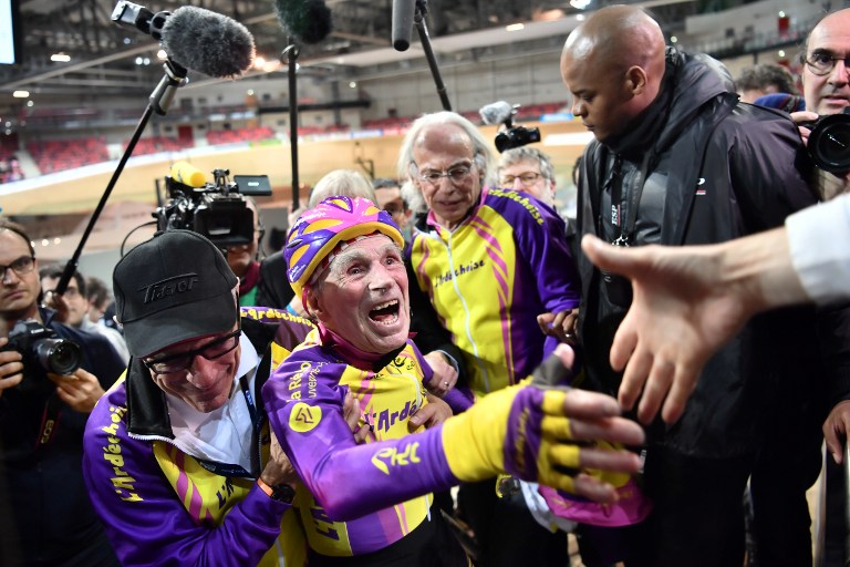105-year-old French cyclist breaks own record