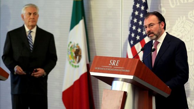 Mexico foreign minister vents ‘irritation’ at Rex Tillerson