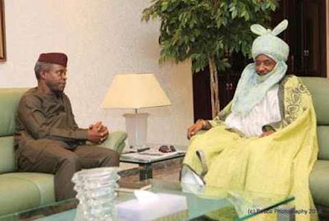 Osinbajo meets Sanusi behind closed-door