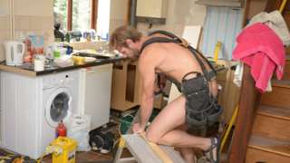 Naked gardener charged for 13 public order  offences
