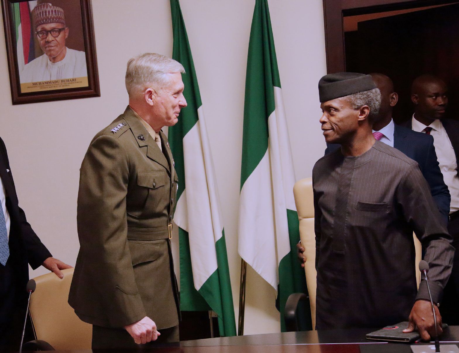 Osinbajo receives US-Africa Command team