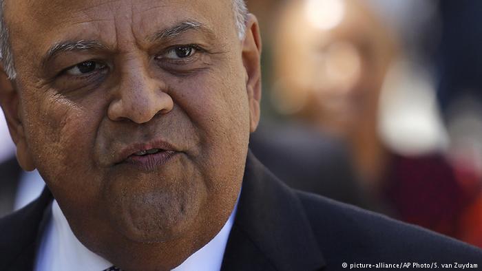 South African finance minister sacked