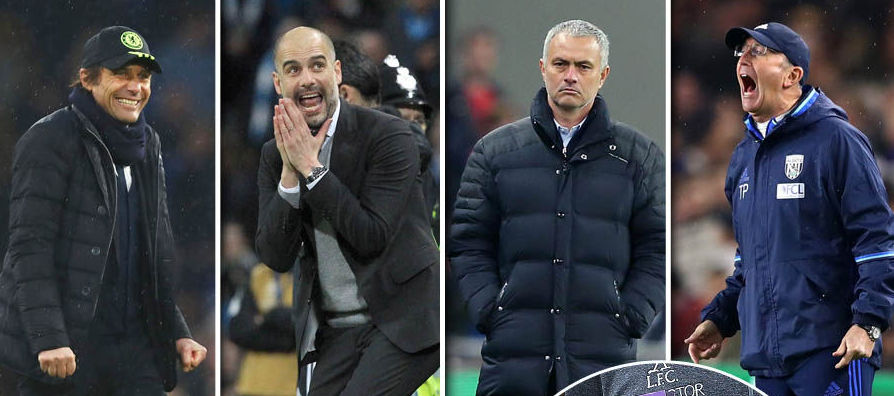 Guardiola, Mourinho, Conte nominated for Manager of the Month award