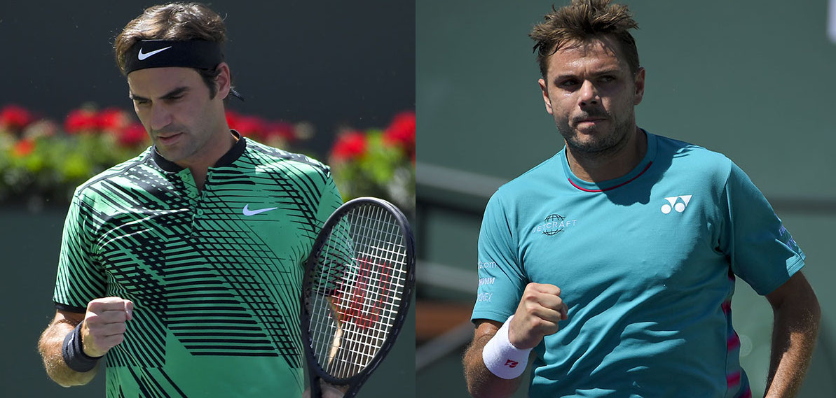 Federer faces Wawrinka at Indian Wells final