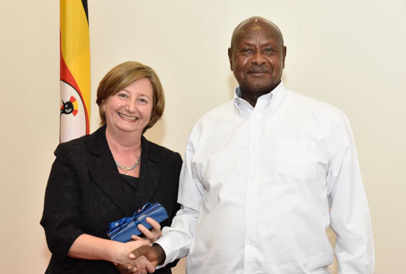 ICC President meets with President of Uganda