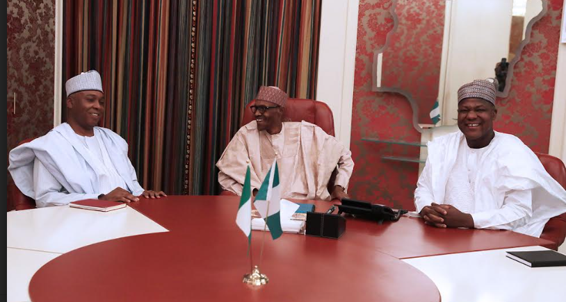 Buhari, Saraki, Dogara discuss Niger Delta, other issues