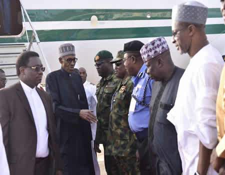 BREAKING: Buhari in closed-door meeting with Osinbajo, others