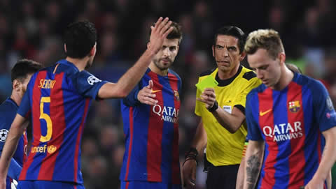 Barcelona versus PSG referee faces UEFA demotion