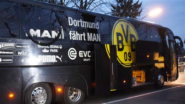 Dortmund team bus hit by explosions