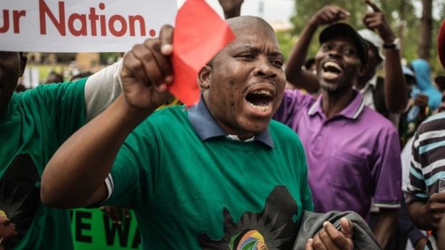 South African protesters demand Zuma’s resignation