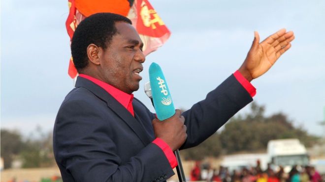 Zambian police detain opposition leader over treason