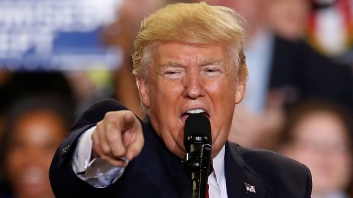 Trump attacks media at 100-day rally
