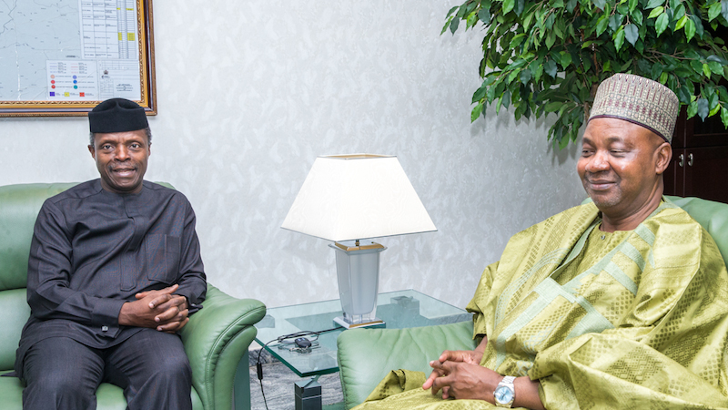 Osinbajo meets former VP, Namadi Sambo