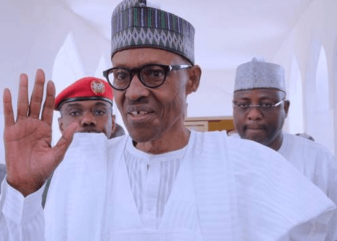 Buhari resurfaces at State House Mosque
