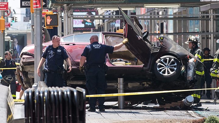 I heard voices, claims driver who killed teenager at Times Square