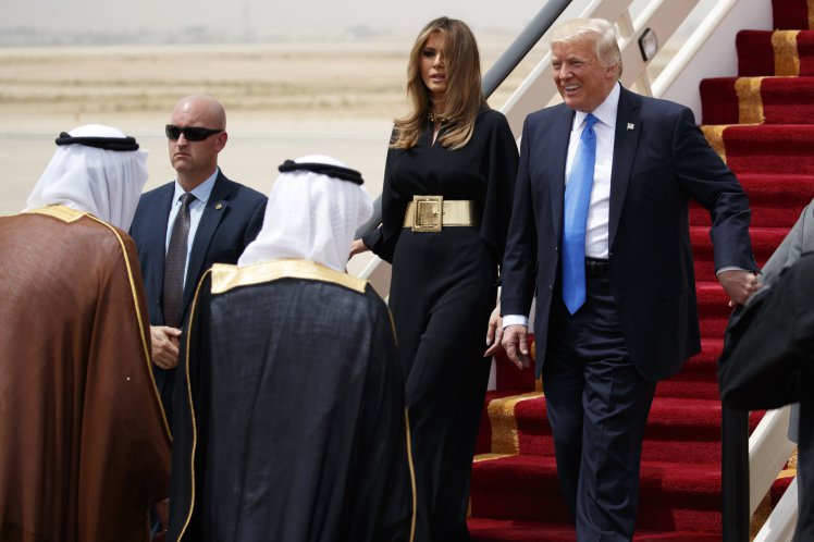 Trump begins first foreign tour Riyadh