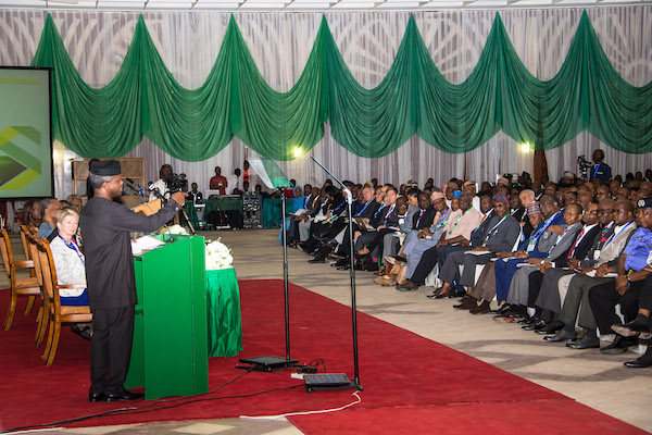 Corruption fighting back with accusation of media trial – Osinbajo