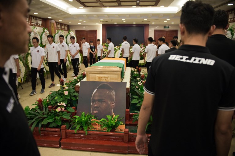 Beijing Club pays last respect to Late Tiote