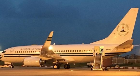 Presidency gives reasons for parking NAF 001 Jet in London