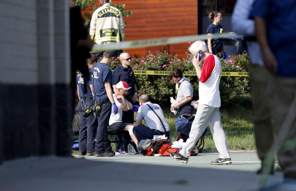 Gunman killed after opening fire on U.S. congressmen