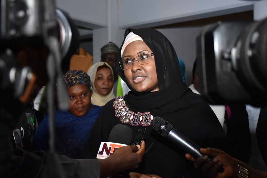 Aisha Buhari returns to London to see ailing President