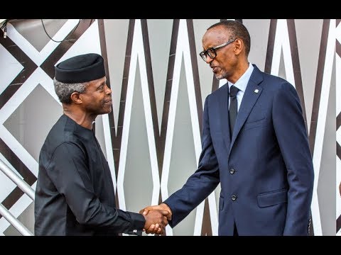 Video: Acting President Yemi Osinbajo attends President Kagame’s inauguration