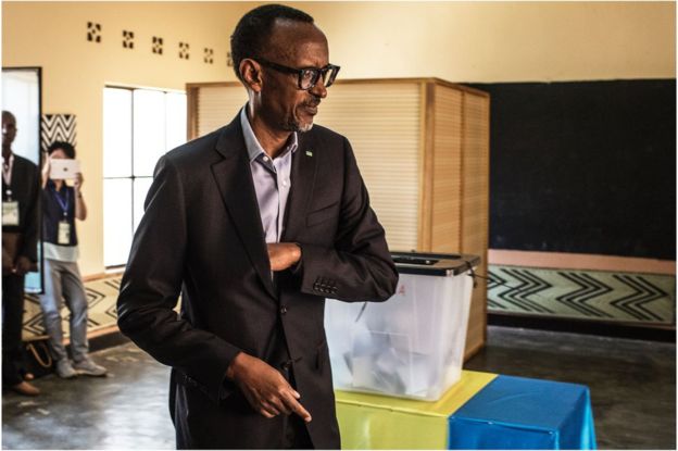 Rwandan leader, Paul Kagame, in landslide election victory