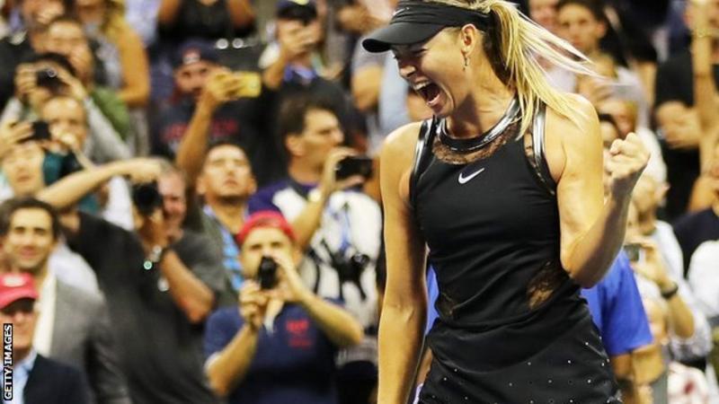 Sharapova stuns Halep in US Open