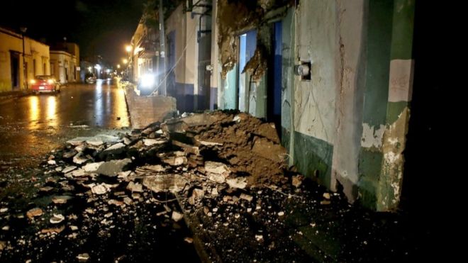 Strongest earthquake hits Mexico