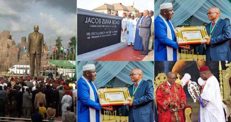 Okorocha and Jacob Zuma’s statue by Reuben Abati