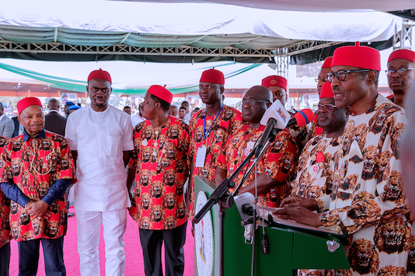 Speech delivered by President Buhari at Abakiliki Township Stadium, Ebonyi (CIVIC reception)
