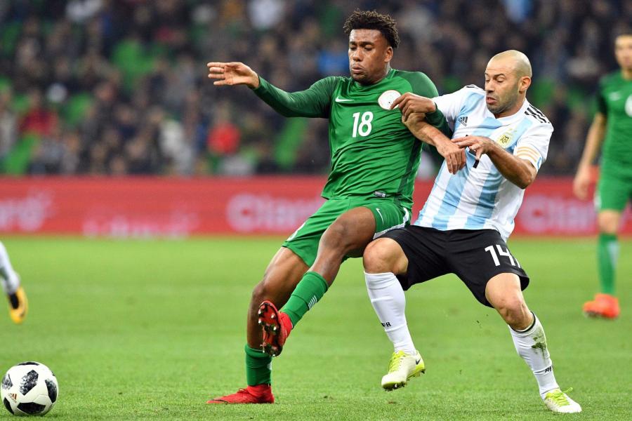 Iwobi shines as Nigeria thrash Argentina