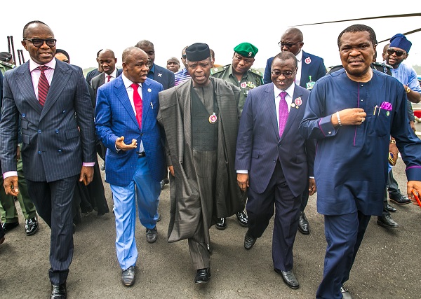 Vice President Yemi Osinbajo commissions Petroleum Storage Facility with 300m litres capacity Tank Farm in Ibefun, Ogun State (Photo)